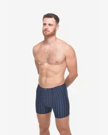 GINA pánské boxerky delší nohavička, šité 74178P