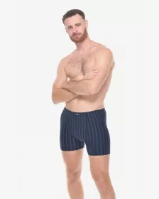 GINA pánské boxerky delší nohavička, šité 74178P