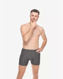 GINA pánské boxerky delší nohavička, šité 74183P