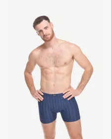GINA pánské boxerky delší nohavička, šité 74183P