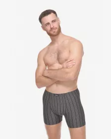 GINA pánské boxerky delší nohavička, šité 74183P