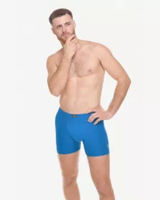 GINA pánské boxerky delší nohavička, šité, s potiskem 74184P