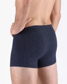 GINA pánské boxerky kratší nohavička, šité, s potiskem 73132P