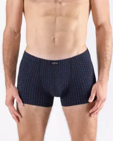 GINA pánské boxerky kratší nohavička, šité, s potiskem 73132P