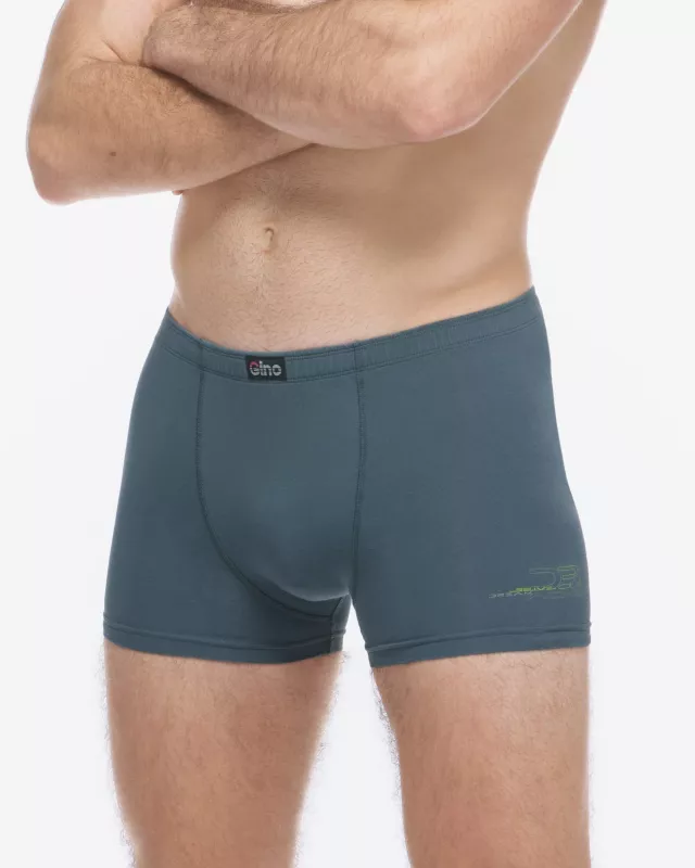 GINA pánské boxerky kratší nohavička, šité, s potiskem 73134P
