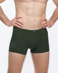 GINA pánské boxerky kratší nohavička, šité, s potiskem 73135P