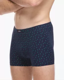 GINA pánské boxerky kratší nohavička, šité, s potiskem 73137P