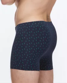 GINA pánské boxerky kratší nohavička, šité, s potiskem 73137P