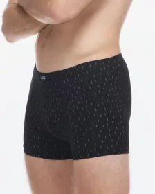 GINA pánské boxerky kratší nohavička, šité, s potiskem 73137P