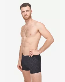 GINA pánské boxerky kratší nohavička, šité, s potiskem 73137P