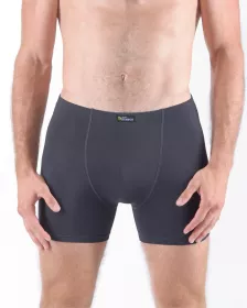 GINA pánské boxerky s delší nohavičkou, delší nohavička, šité, jednobarevné Eco Bamboo 74159P EcoBamboo