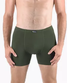 GINA pánské boxerky s delší nohavičkou, delší nohavička, šité, jednobarevné Eco Bamboo 74159P EcoBamboo