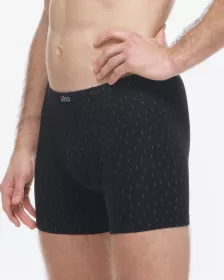 GINA pánské boxerky s delší nohavičkou, delší nohavička, šité, s potiskem 74181P
