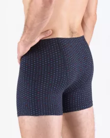 GINA pánské boxerky s delší nohavičkou nadměrné, šité, s potiskem 74174P