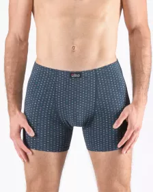 GINA pánské boxerky s delší nohavičkou nadměrné, šité, s potiskem 74174P