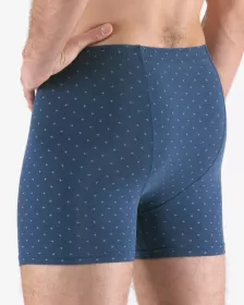GINA pánské boxerky s delší nohavičkou nadměrné, šité, s potiskem 74175P