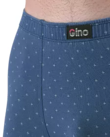 GINA pánské boxerky s delší nohavičkou nadměrné, šité, s potiskem 74175P