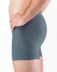 GINA pánské boxerky s kratší nohavičkou, kratší nohavička, šité 73131P