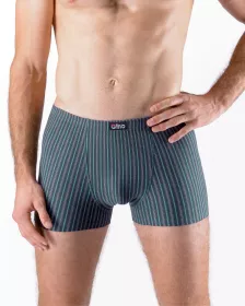 GINA pánské boxerky s kratší nohavičkou, kratší nohavička, šité 73131P
