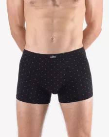 GINA pánské boxerky s kratší nohavičkou, kratší nohavička, šité, s potiskem 73133P