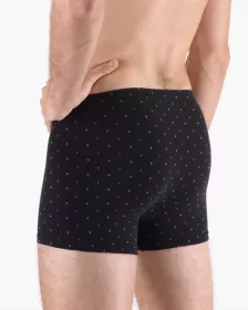 GINA pánské boxerky s kratší nohavičkou, kratší nohavička, šité, s potiskem 73133P