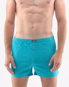 GINA pánské trenky volné, šité, s potiskem 75183P
