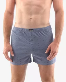 GINA pánské trenky volné, šité, s potiskem 75183P