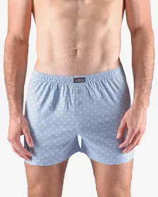 GINA pánské trenky volné, šité, s potiskem 75184P