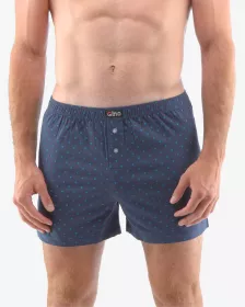 GINA pánské trenky volné, šité, s potiskem 75184P