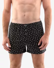 GINA pánské trenky volné, šité, s potiskem 75187P