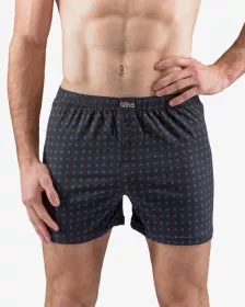 GINA pánské trenky volné, šité, s potiskem 75191P GINA pánské trenky volné, šité, s potiskem 75191P