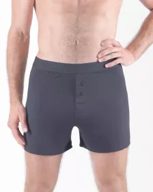 GINA pánské trenky volné, šité, jednobarevné Eco Bamboo 75195P EcoBamboo