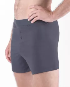 GINA pánské trenky volné, šité, jednobarevné Eco Bamboo 75195P EcoBamboo