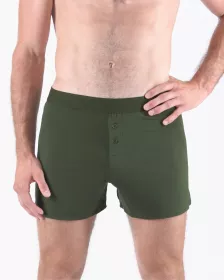 GINA pánské trenky volné, šité, jednobarevné Eco Bamboo 75195P EcoBamboo