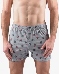 GINA pánské trenky volné, šité, s potiskem 75198P GINA pánské trenky volné, šité, s potiskem 75198P