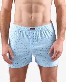 GINA pánské trenky volné, šité, s potiskem 75202P