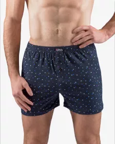 GINA pánské trenky volné, šité, s potiskem 75202P