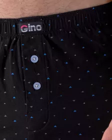 GINA pánské trenky volné, šité, s potiskem 75204P