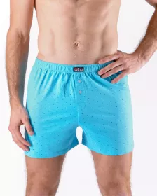 GINA pánské trenky volné, šité, s potiskem 75204P