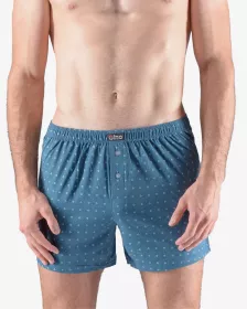 GINA pánské trenky volné bez zadního švu, šité, s potiskem 75188P