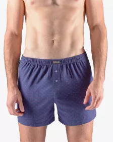 GINA pánské trenky volné bez zadního švu, šité, s potiskem 75188P