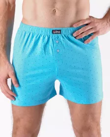 GINA pánské trenky volné nadměrné, šité, s potiskem 75206P