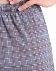 GINA pánské kalhoty dlouhé pyžamové pánské, šité, klasické, s potiskem Pyžama 2024 79185P