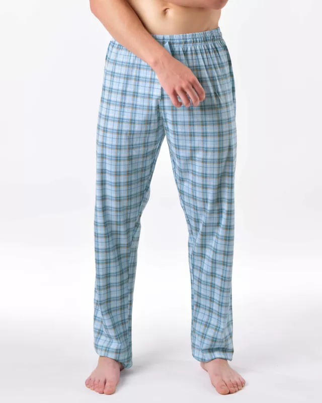 GINA pánské kalhoty dlouhé pyžamové pánské, šité, klasické, s potiskem Pyžama 2025 79197P -