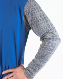 GINA pánské košile noční pánská dlouhý rukáv, šité, s potiskem 79179P