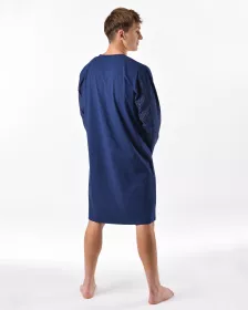 GINA pánské košile noční pánská dlouhý rukáv, šité, s potiskem Pyžama 2025 79203P GINA pánské košile noční pánská dlouhý rukáv, šité, s potiskem Pyžama 2025 79203P