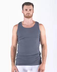 GINA pánské nátělník, širší ramínka, šité, jednobarevné 78002P