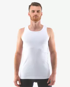 GINA pánské nátělník, širší ramínka, šité, jednobarevné 78002P