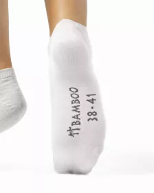 GINA dámské ponožky kotníčkové, bezešvé, jednobarevné Bambusové ponožky 82002P