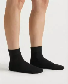 GINA dámské ponožky střední, bezešvé, jednobarevné Bambusové ponožky 82004P - černá 38/41